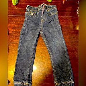 Boys 4t Nautica Dark blue jeans. Stretch. Cuffed ankles.